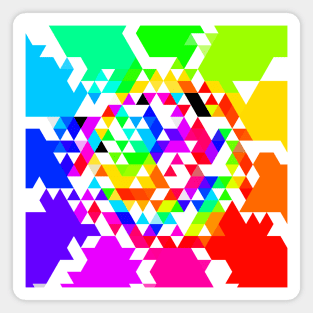 Geometric Color Wheel Magnet